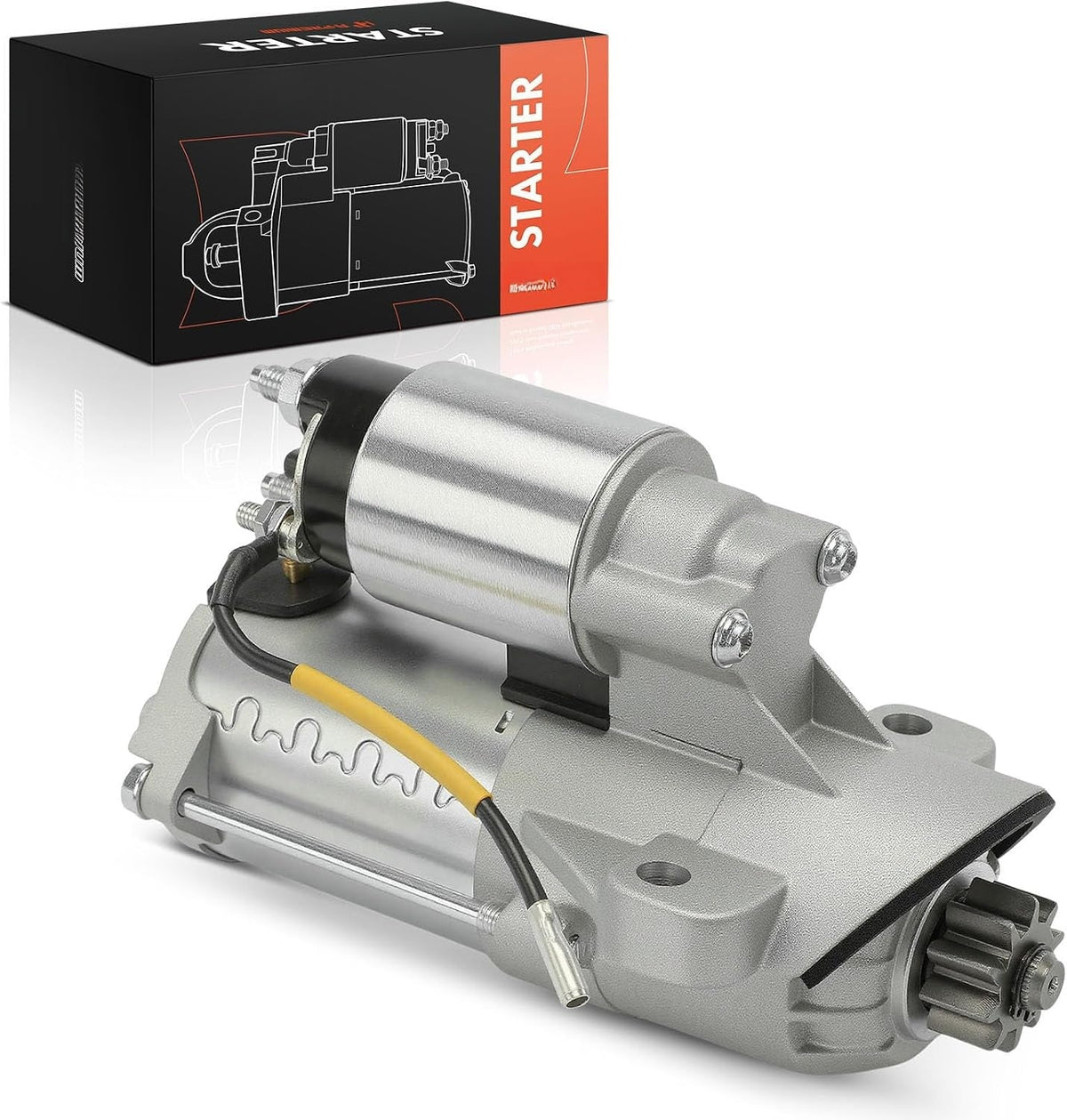 Starter Motor for Ford Explorer 2011-2019, Taurus 2008-2019, Flex 2009-2019, Edge 2007-2018, Lincoln MKT 2010-2019, 3.5L 3.7L V6, 12V 1.4kW
