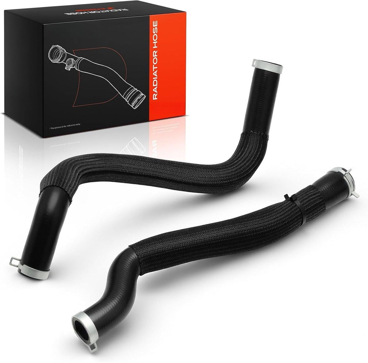 Upper and Lower Radiator Hose Set for Chevrolet Traverse 2009-2017, GMC Acadia 2007-2016, Buick Enclave 2008-2017, Saturn Outlook 2007-2010, EPDM