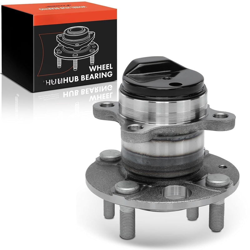 Rear Wheel Bearing and Hub Assembly, 4-Lug, for Nissan Versa 2020-2024, Kicks 2018-2020, Kicks S 2021-2024, Left or Right
