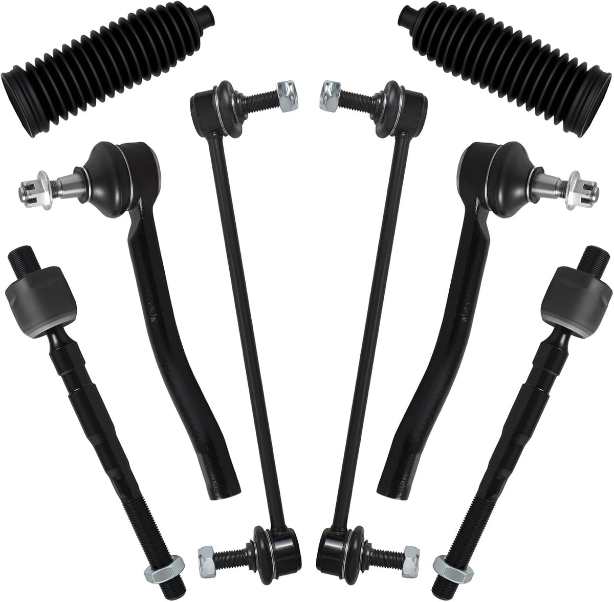 8Pcs Tie Rod Ends Kit Fit for 2007-2013 Ni-Ssan Altima