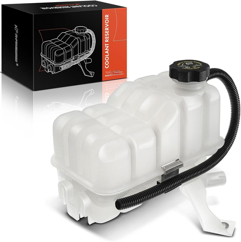 Pressurized Coolant Recovery Reservoir for Chevrolet Silverado 1500 1999-2006, GMC Sierra 1500 1999-2006, with Cap