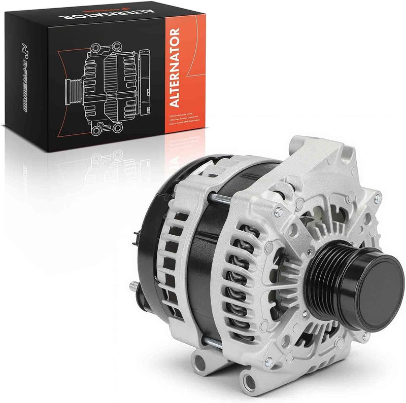 Alternator for Chrysler Pacifica 2017-2020, Voyager 2020 3.6L V6, 12V 180A 6-Groove Decoupler Pulley