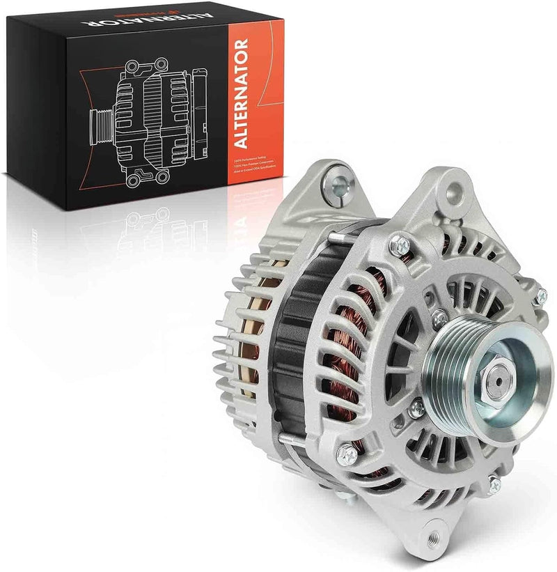 Alternator for Nissan Pathfinder 2013-2017, Murano 2015-2017, Infiniti QX60 2014-2016, JX35 2013, 3.5L V6, 12V 150A 7-Groove