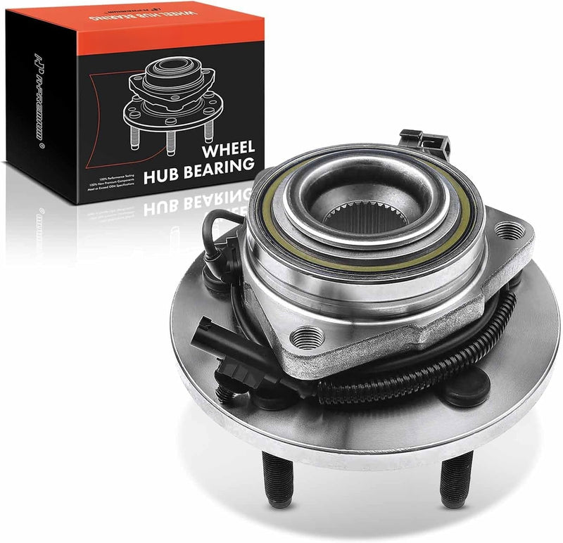 Front Wheel Bearing and Hub Assembly for Dodge Dakota 2005-2010, Ram Dakota 2011, Mitsubishi Raider 2006-2008, 5-Lug