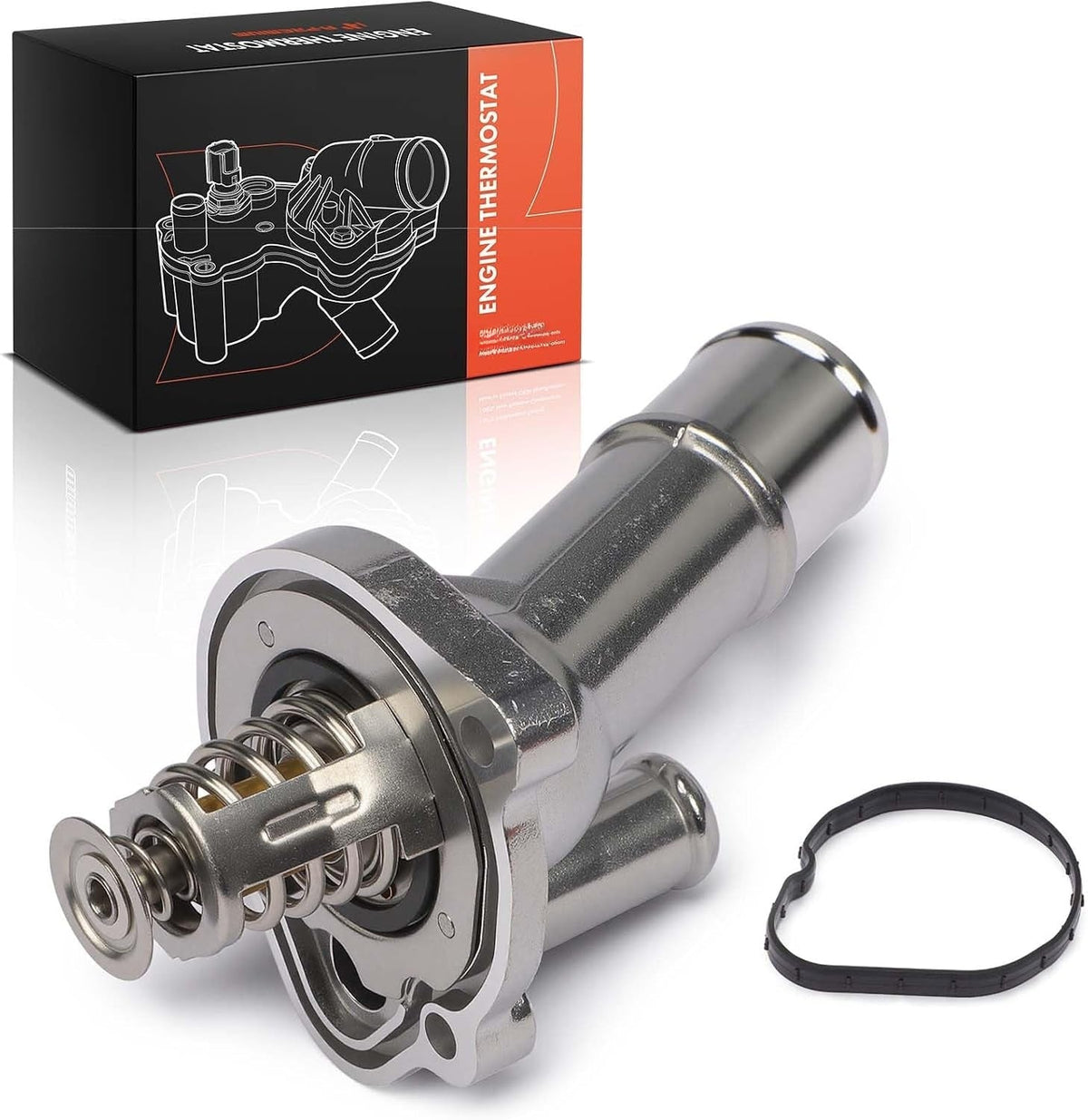 Aluminum Thermostat Housing Assembly for Ford Focus 2011-2018 2.0L L4, Naturally Aspirated