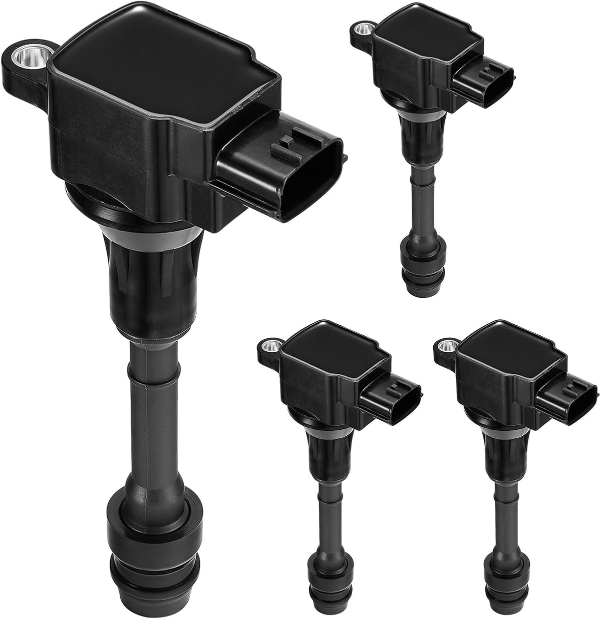 Ignition Coil Set of 4 for Nissan and GM 2.5L L4, Replaces UF350, 22448-8H315, C1398