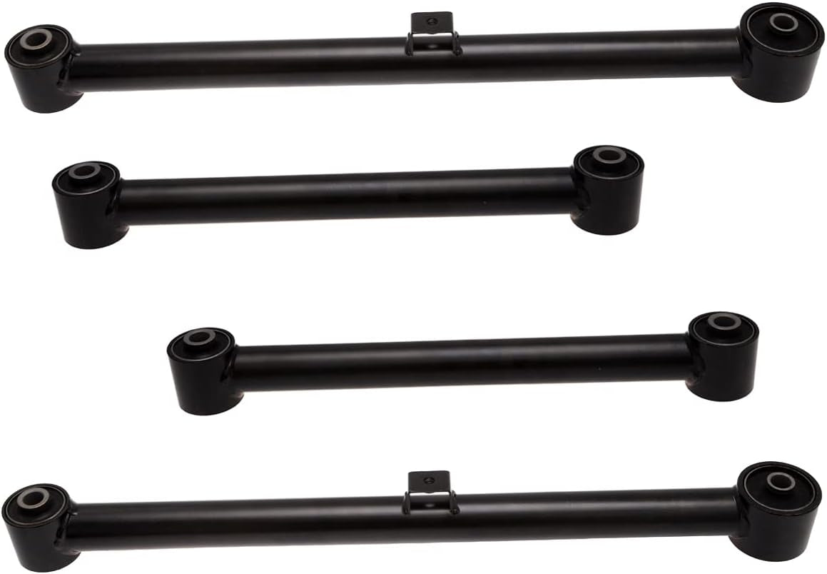 4Pc Suspension Kits Rear Upper and Rear Lower Control Arm Compatible with 2009 2010 2011 2012 Do-Dge Ram 1500 Pickup Trailing Arm (Replace # K642211 K643104 52855800AE 52855801AF)