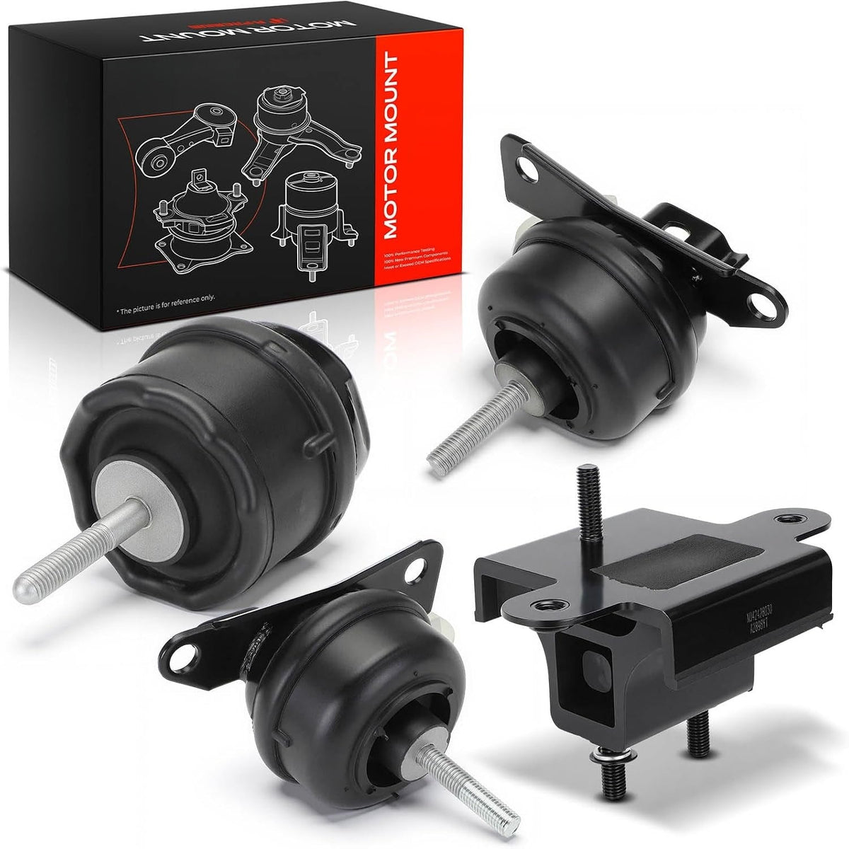 Engine and Transmission Mount Kit for Cadillac DeVille 2000-2005, 4.6L, Oldsmobile Aurora 2001-2003, 4.0L, Set of 4