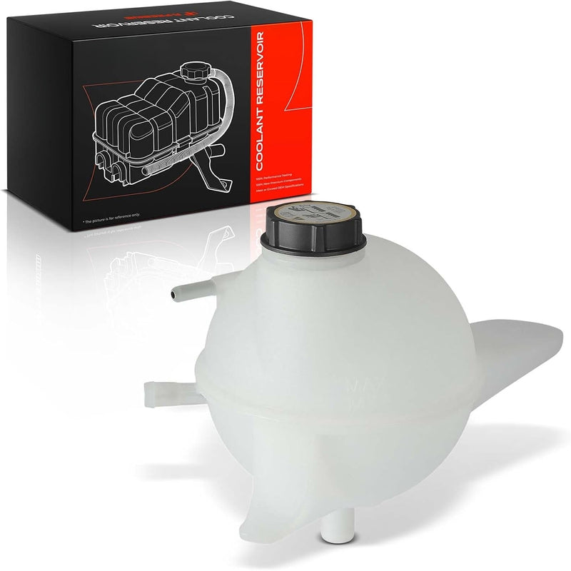 Pressurized Engine Coolant Reservoir for Ford Transit-150 2015-2019, Transit-250 2015-2019, Transit-350 2015-2019, with Cap