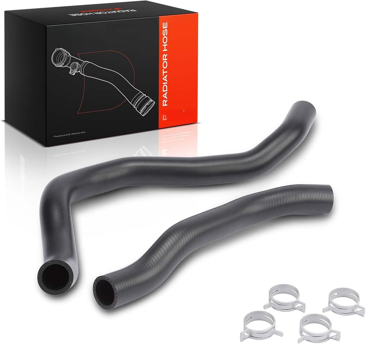 Upper and Lower Radiator Hose Kit with Clamps for Honda Accord 2008-2012, Accord Crosstour 2010-2011, Crosstour 2012, Acura TSX 2010-2014, 3.5L V6