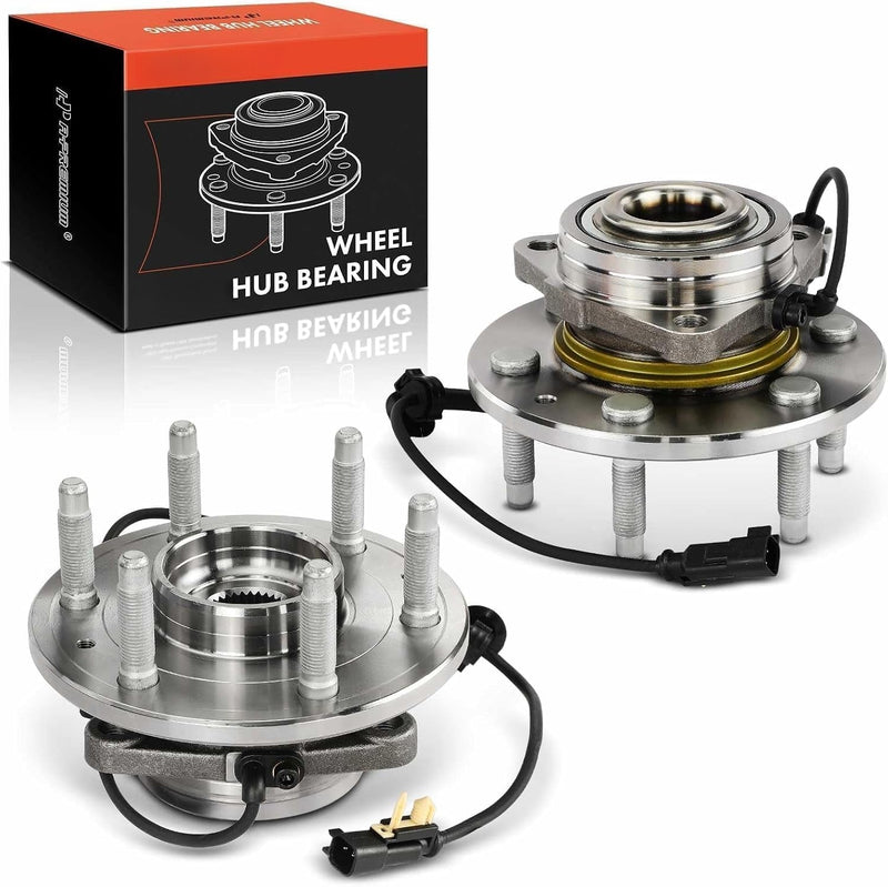 Front Wheel Bearing and Hub Assembly with ABS Sensor for Chevrolet Silverado 1500 2014-2018, GMC Sierra 1500 2014-2018