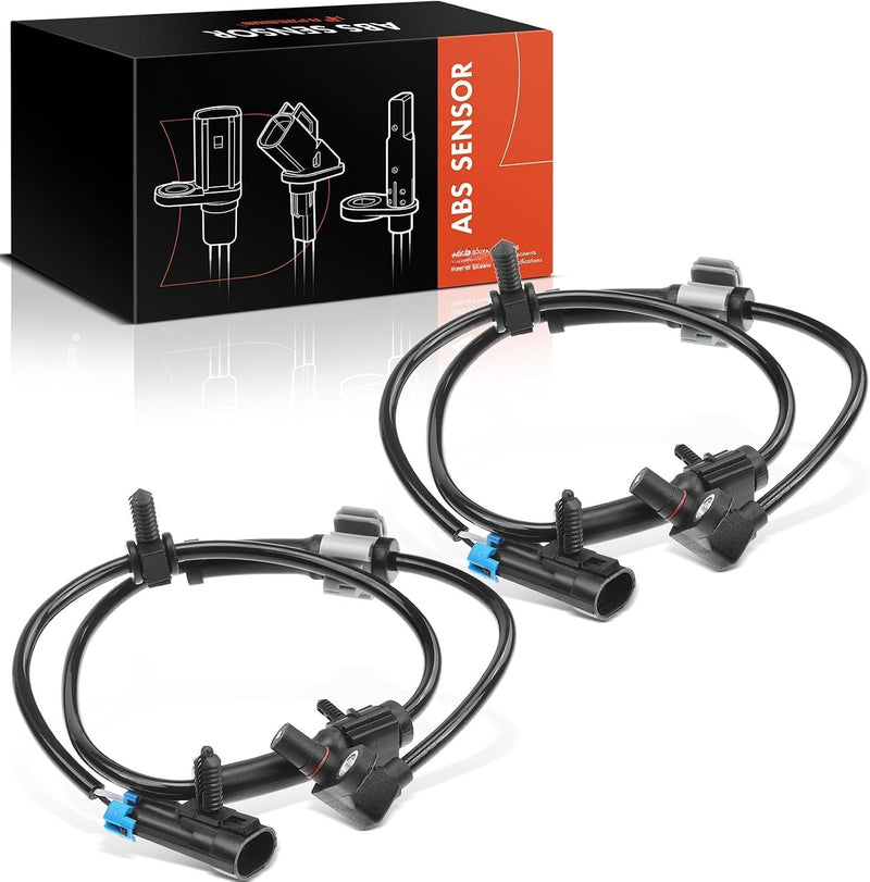 Front Left and Right ABS Wheel Speed Sensors for Chevrolet Tahoe 2000-2006, Express 1500 2003-2013, GMC Yukon 2000-2006