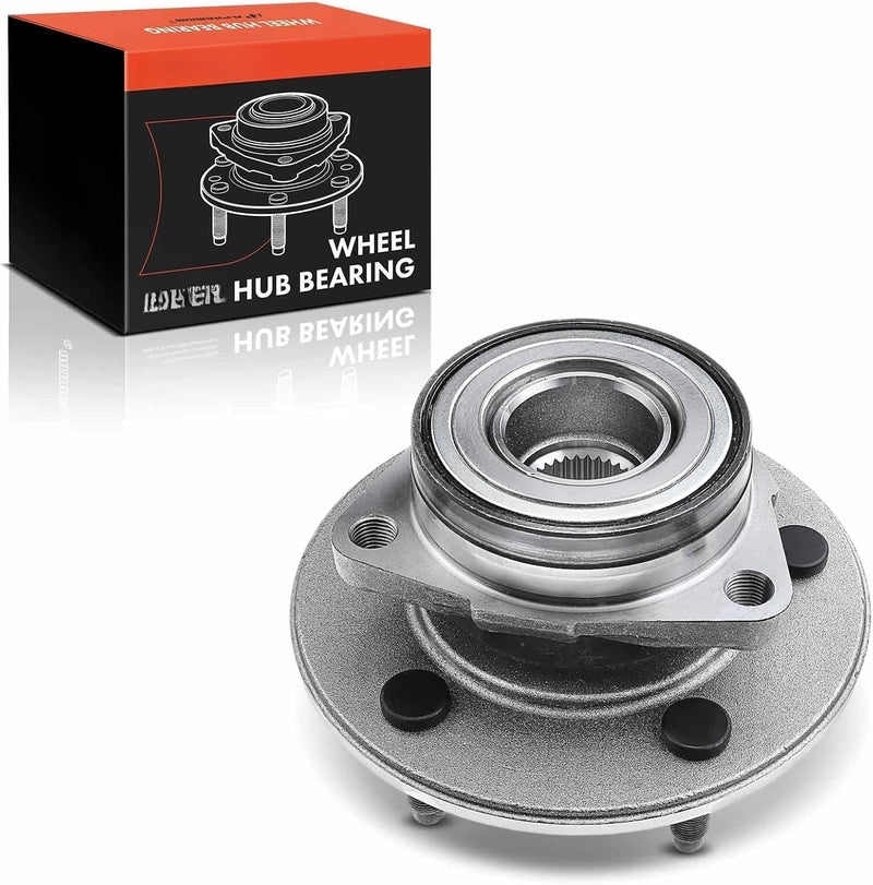 Front Wheel Bearing and Hub Assembly for Dodge Ram 1500 2000-2001, 4WD, 2-Wheel ABS, 5-Lug