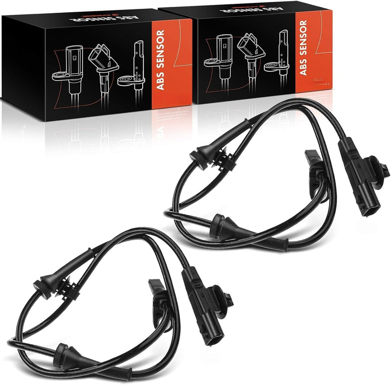 Front ABS Wheel Speed Sensor Set of 2, Left and Right, for Nissan Versa 2012-2019, Versa Note 2014-2019, 1.6L