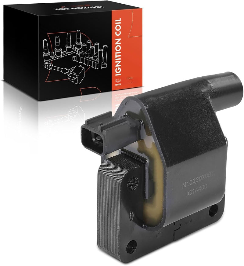 Ignition Coil for Suzuki Sidekick 1991-1995, Geo Tracker 1991-1993, Chevrolet Tracker 1991 and 1998 1.6L, 2-Pin