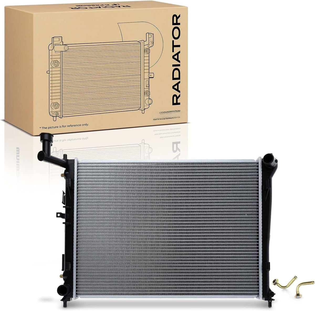Radiator with Transmission Oil Cooler for Hyundai Elantra 2007-2012 2.0L, Automatic Transmission