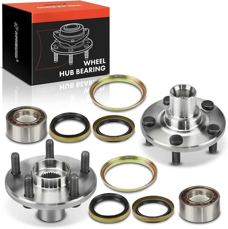 Front Wheel Hub with Bearing Pair for Toyota Camry 1983-1991, 5-Lug, Left and Right