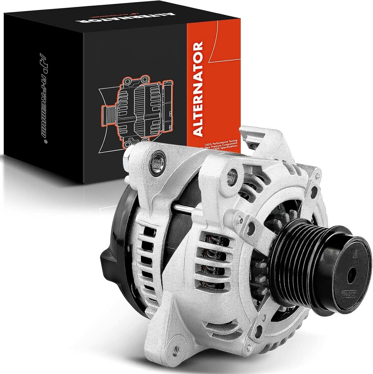 Alternator for Toyota RAV4 2006-2008 2.4L, 12V 100A, 7 Groove Clutch Pulley, Clockwise