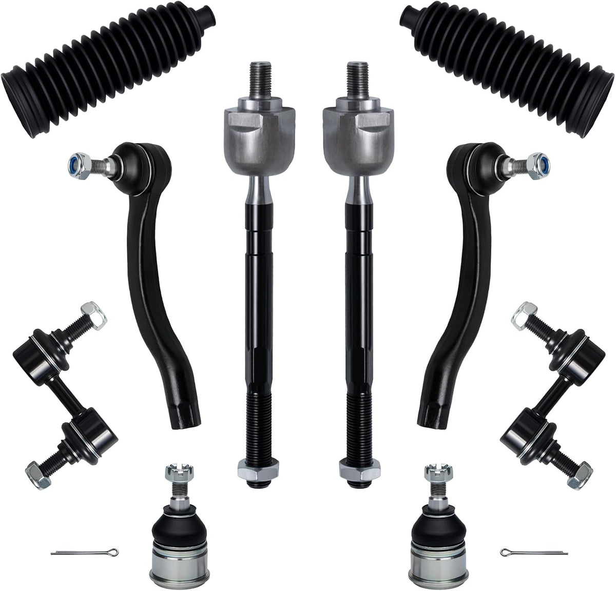 10Pcs Tie Rod Ends Kit Fit for 1997 1998 1999 2000 2001 Ho-Nda CR-V