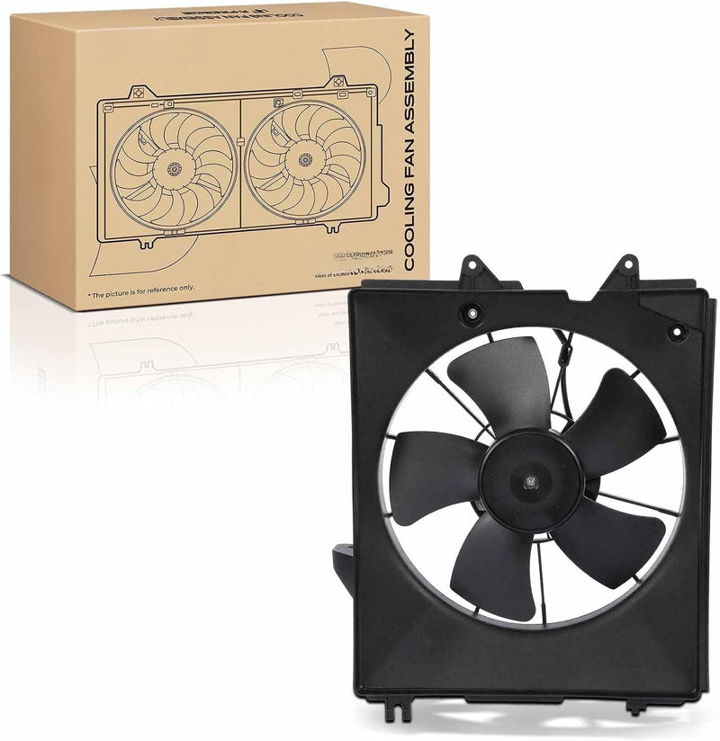 Radiator Cooling Fan Assembly with Shroud for Honda Odyssey 2005-2010, 3.5L V6
