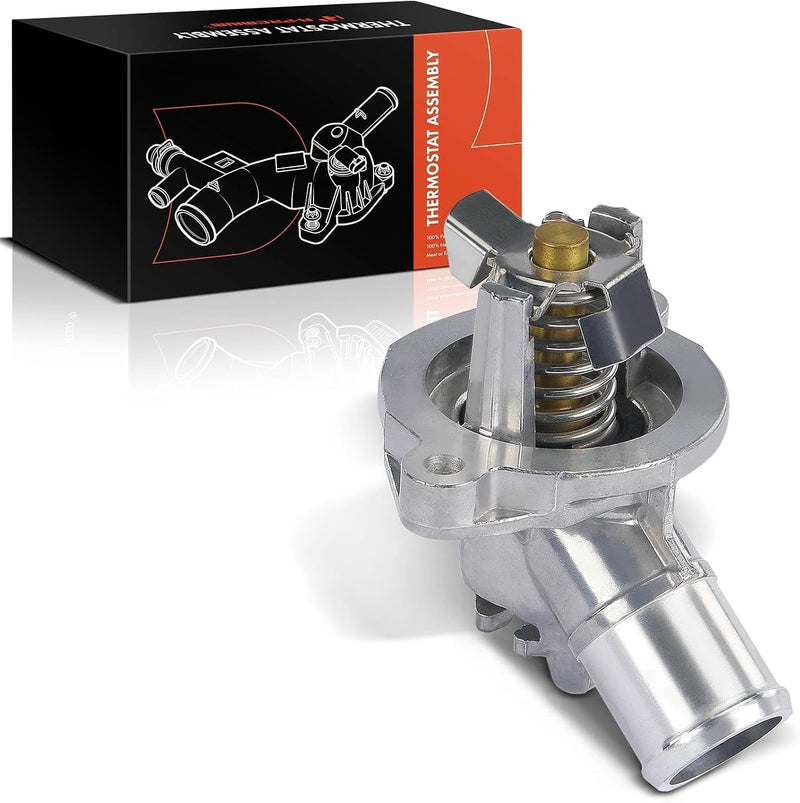 Engine Coolant Thermostat Housing with Thermostat for Chevrolet Malibu 2016-2019, Equinox 2018-2019, GMC Terrain 2018-2019