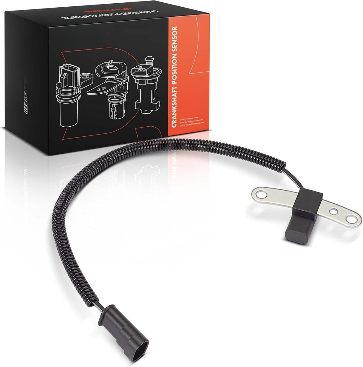 Crankshaft Position Sensor for Jeep Cherokee 1993-1996, Grand Cherokee 1993-1996, Wrangler 1993-1995, Dodge Dakota 1996, Oval Connector