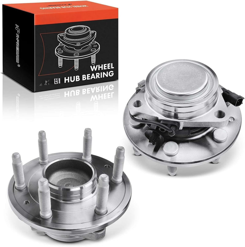 Front Wheel Bearing and Hub Assembly with ABS Pair for Chevrolet Silverado 1500 2014-2018, Tahoe 2015-2020