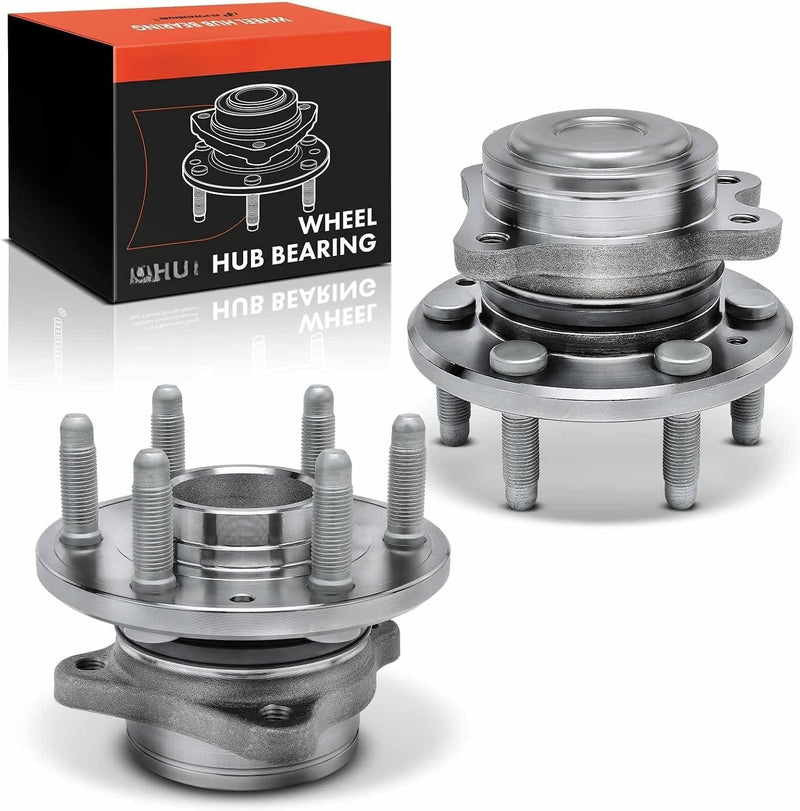 Front Wheel Bearing and Hub Assembly Pair for Chevrolet Colorado 2015-2020, GMC Canyon 2015-2020 RWD, 6-Lug