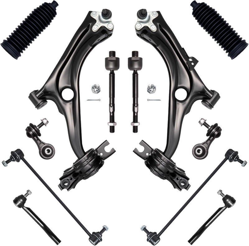 Front End Suspension Kit for Honda Civic 2022-2025, Excludes Type R, Lower Control Arms, Tie Rod Ends, Sway Bar Links, 12 Pcs