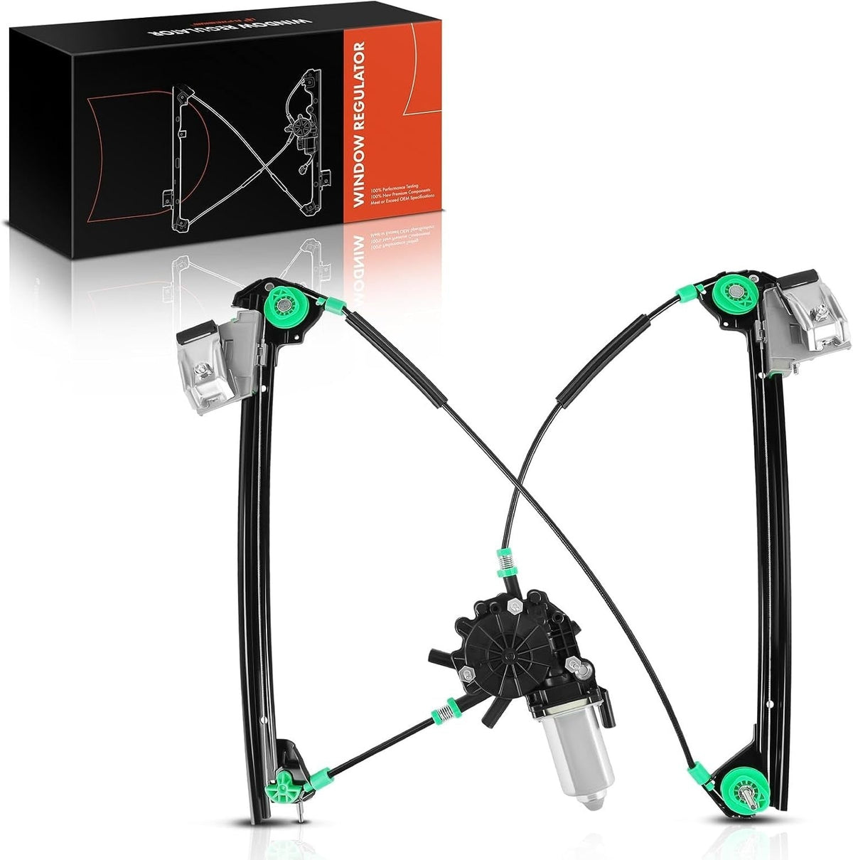 Front Left Driver Side Power Window Regulator With Motor for Chevrolet Corvette 1997-2004