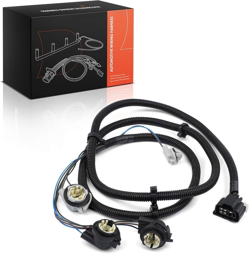 Rear Right Passenger Side Tail Light Wiring Harness for Chevrolet Silverado 1500, 2500 HD, 3500 2003-2006, Single Piece