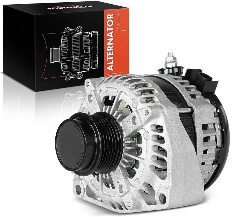 Alternator 12V 220A with 6-Groove Decoupler Pulley for Chevrolet Silverado 2500 HD 2017-2019, 3500 HD 2017-2019