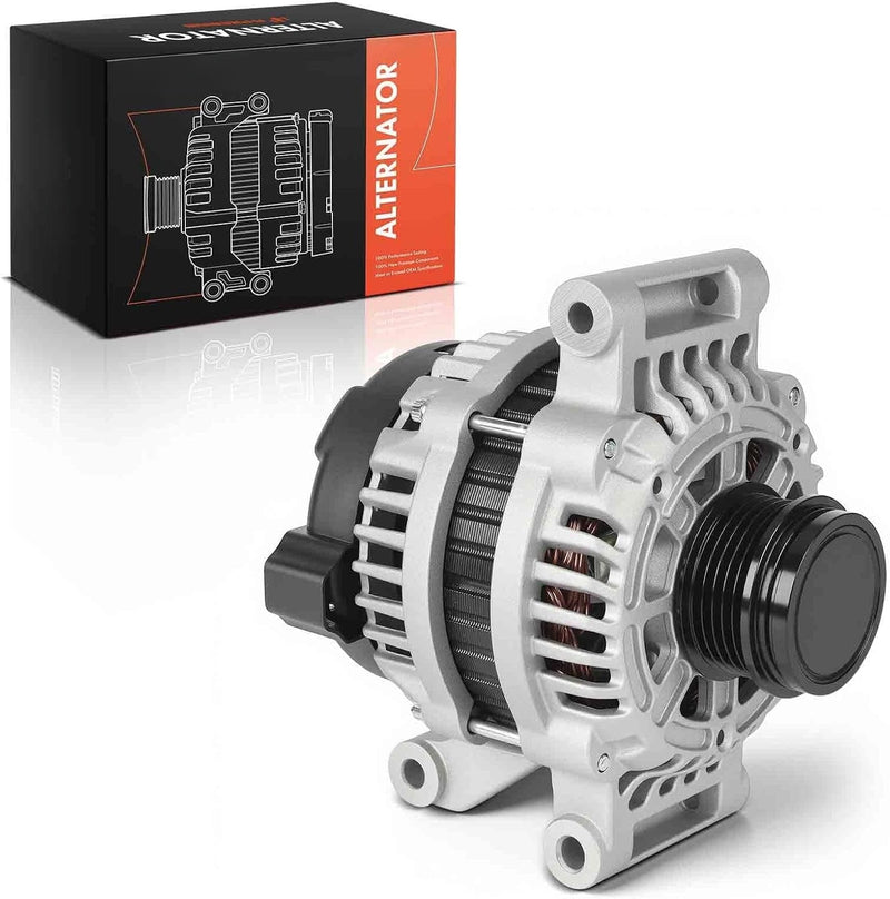 Alternator for Chevrolet Spark 2016-2022, 1.4L L4, 12V 80A 5-Groove Clutch Pulley