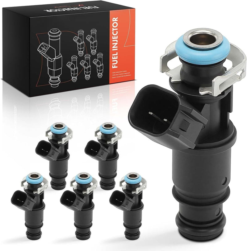 Fuel Injectors for Buick Allure 2005-2009, LaCrosse 2005-2009, Pontiac Grand Prix 2004-2008, V6 3.8L Gas, Set of 6