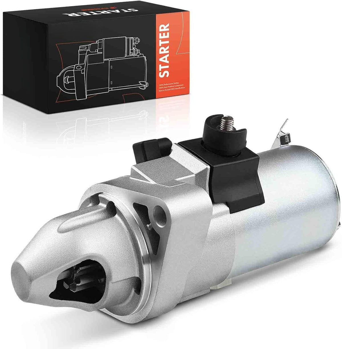 Starter Motor for Honda Accord 2003-2005, Element 2003-2006 Automatic, Acura TSX 2004-2005, 2.4L L4, 12V 1.6kW, 9 Teeth, Clockwise