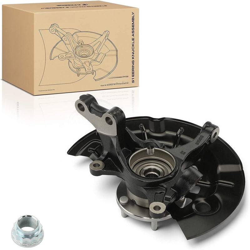 Front Right Steering Knuckle with Wheel Bearing Hub for Toyota Camry 2012-2017 L, LE, XLE, 2.5L L4, Gas Only