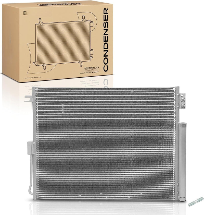 A/C Condenser with Oil Cooler for Dodge Durango 2011-2021, Jeep Grand Cherokee 2011-2021