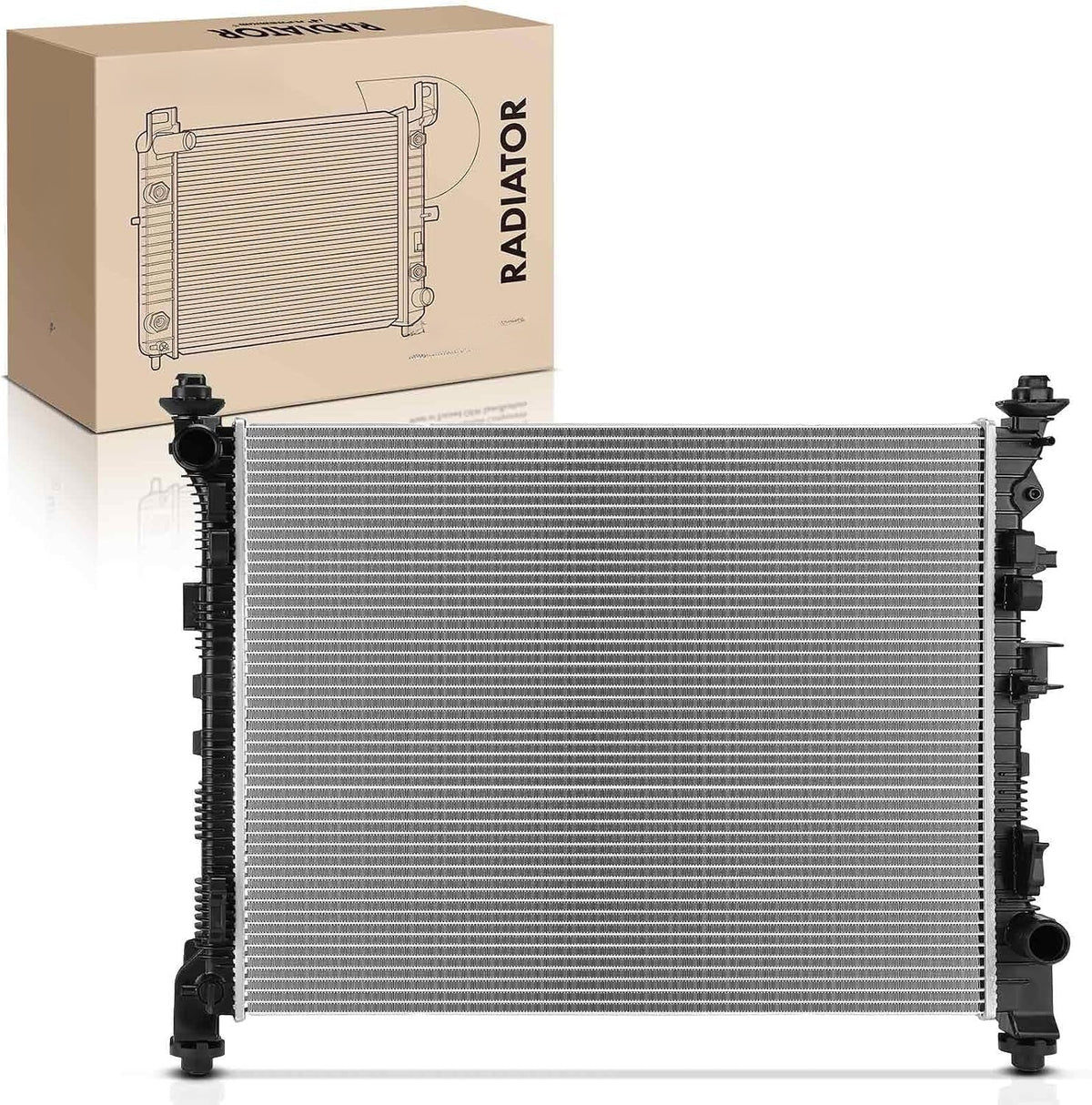 Engine Coolant Radiator for Dodge Durango 2021-2023, AWD, V6 3.6L, Heavy Duty Engine Cooling