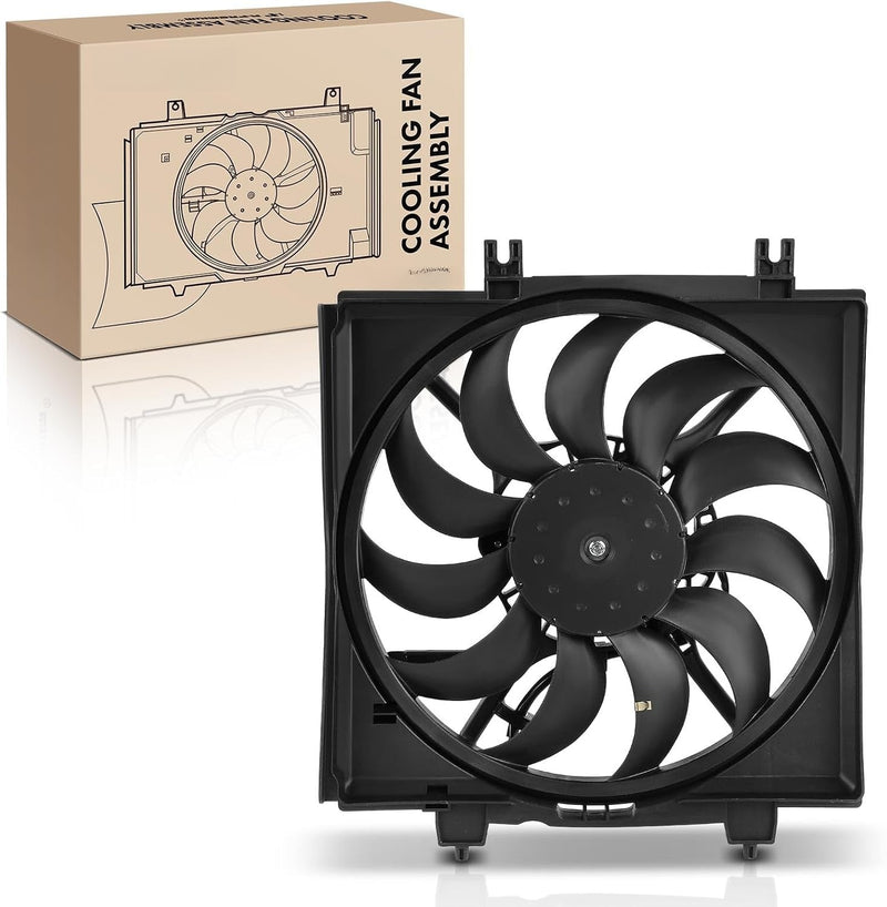 Radiator Cooling Fan Assembly with Shroud for Subaru Forester 2009-2013 2.5L Turbo