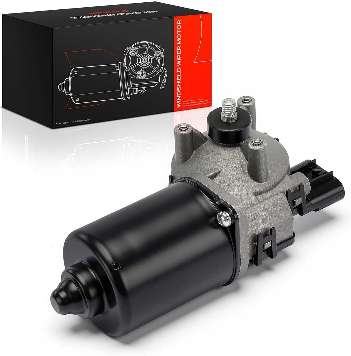 Front Windshield Wiper Motor with 4-Pin Connector for Ram 2500 2011-2021, 3500 2011-2021, 1500 Classic 2019-2021, Dodge Ram 1500 2009-2010
