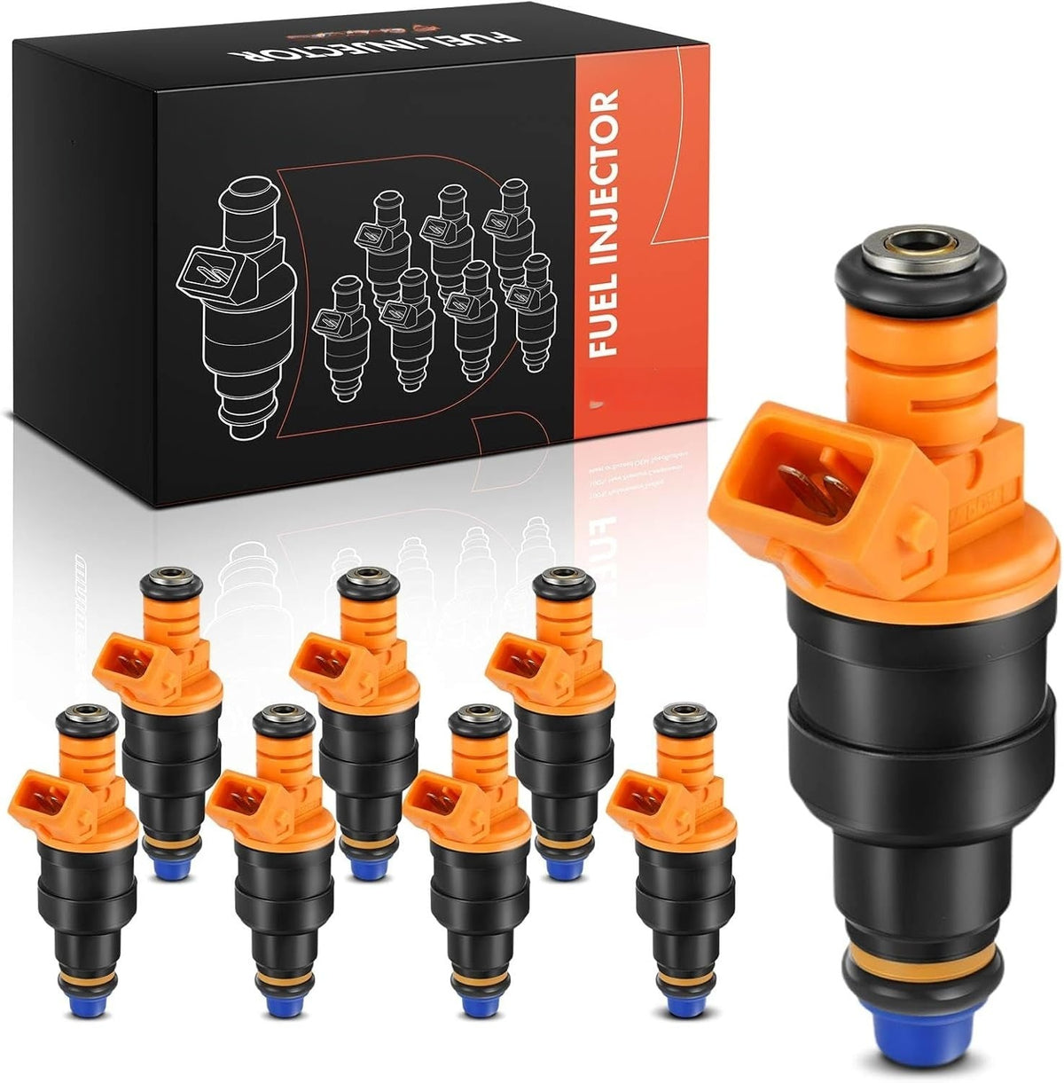 Fuel Injectors for Ford F-150 1989-2003, Bronco 1990-1996, Mustang 1996-2004, V8 4.6L, 5.0L, 5.4L or 5.8L, Set of 8