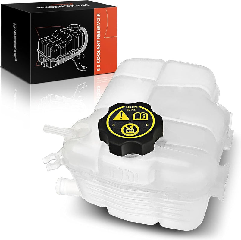Pressurized Coolant Recovery Reservoir for Chevrolet Cruze 2011-2015, Buick Verano 2012-2017, Cascada 2016-2019, with Cap