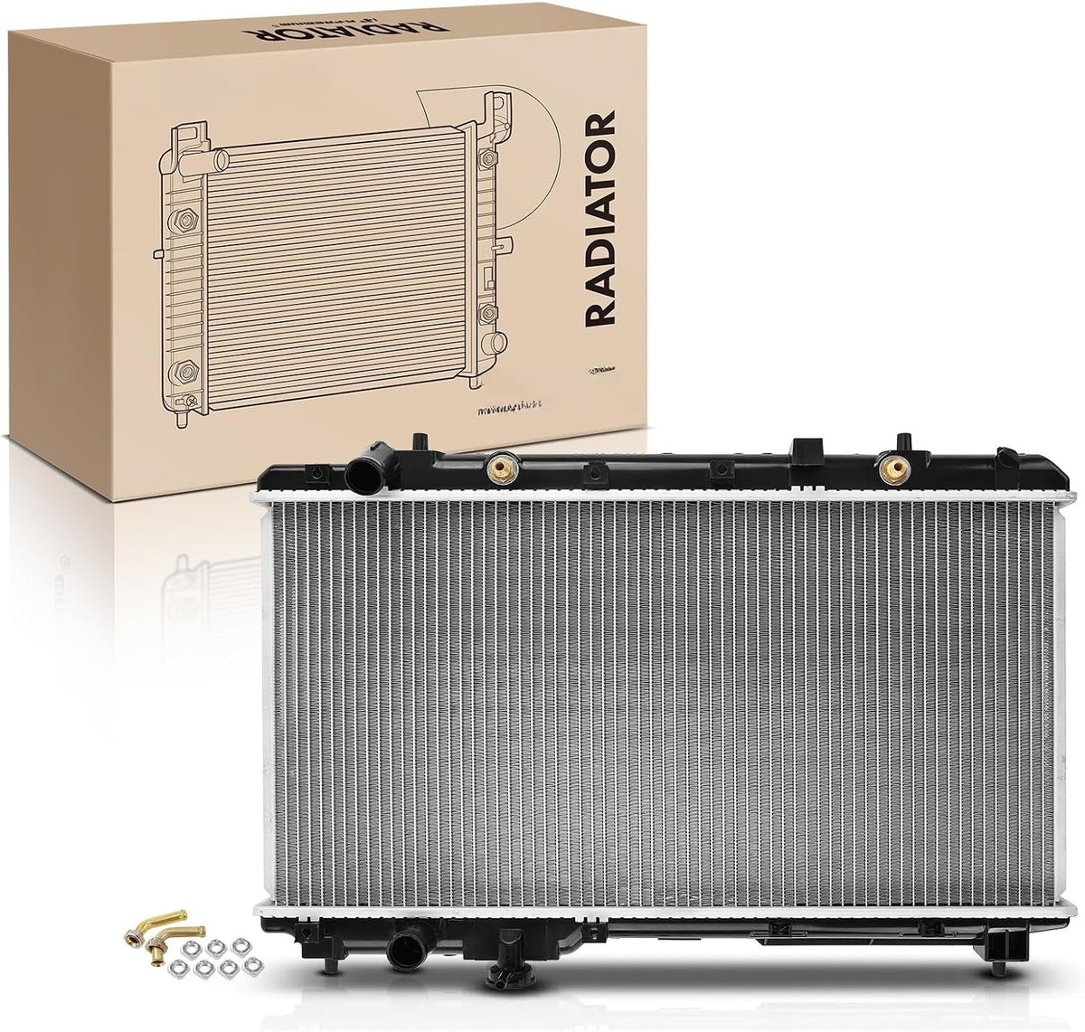 Radiator with Transmission Oil Cooler for Honda CR-V 1997-2001 2.0L, Automatic Transmission