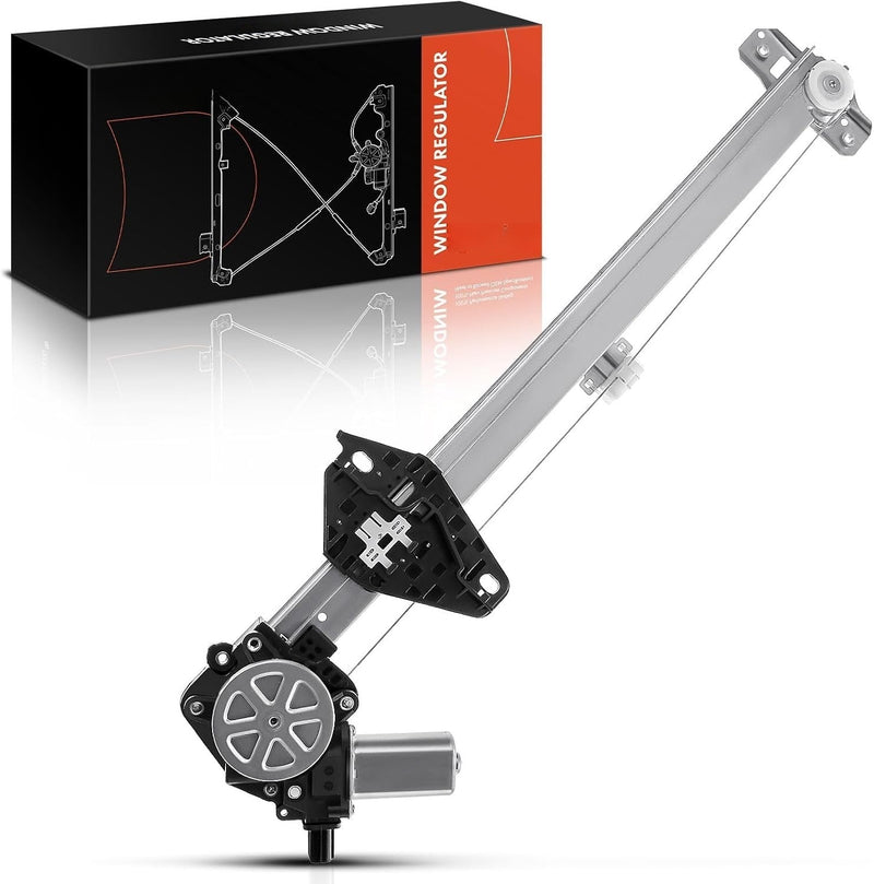 Front Right Passenger Side Power Window Regulator With 2-Pin Motor for Honda CR-V 2007-2011, Without Express Up and Down