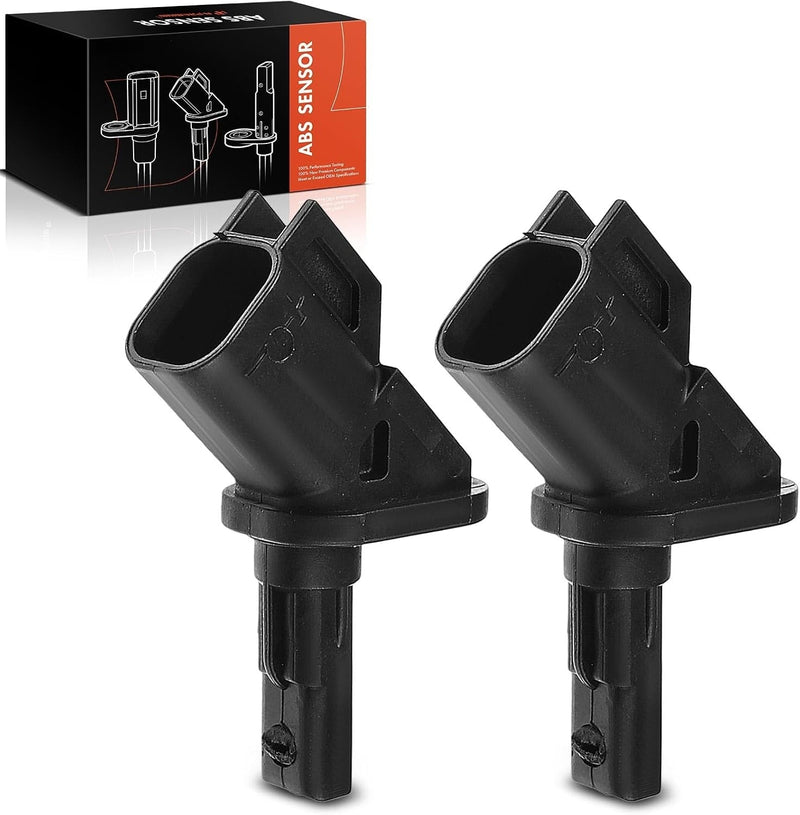 Front ABS Wheel Speed Sensor Pair for Mazda 3 2004-2013, Mazda 3 Sport 2011-2013, Mazda 5 2012-2015, 2-Pin, Left and Right