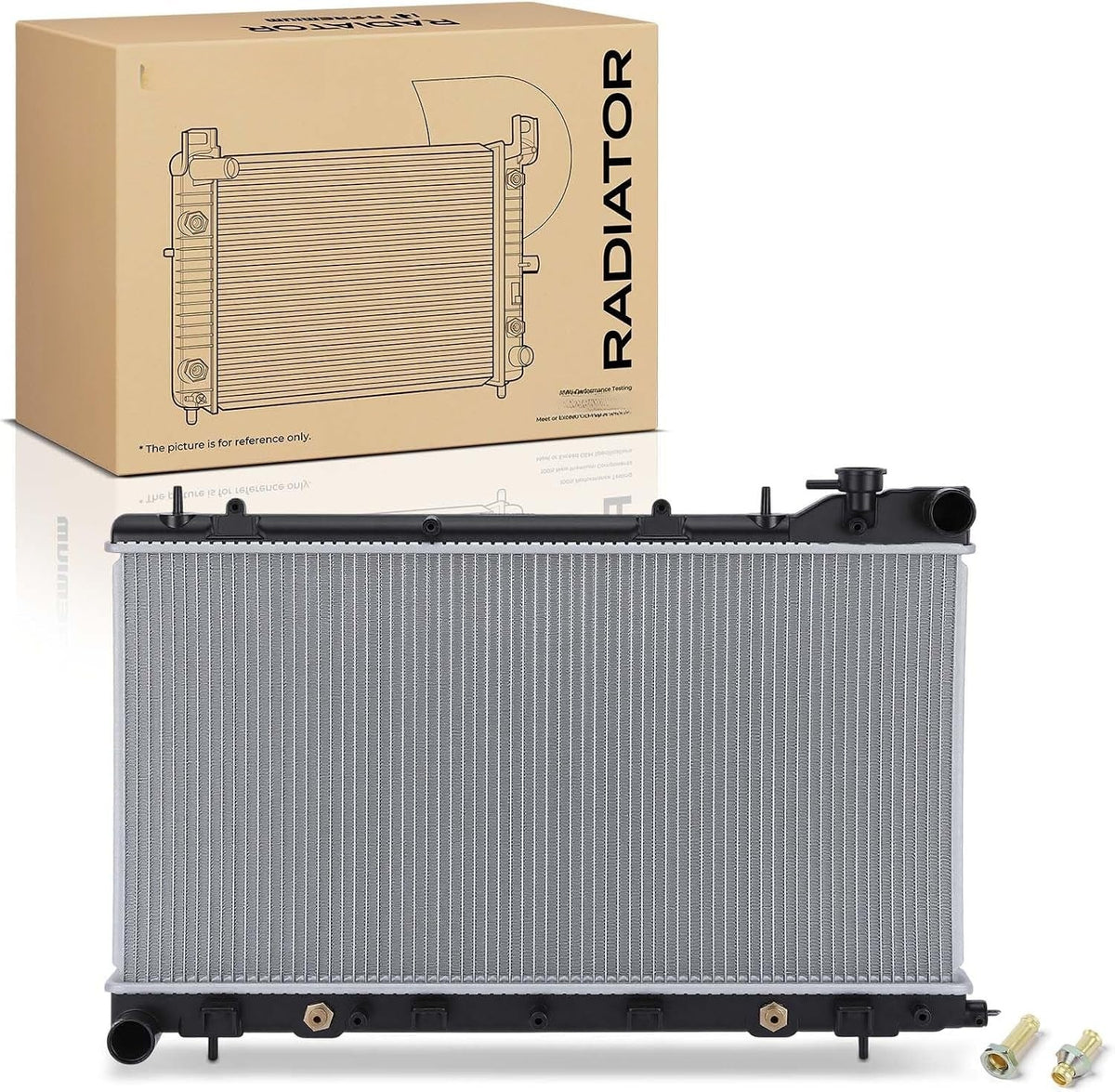 Engine Coolant Radiator for Subaru Forester 2003-2008, H4 2.5L, Automatic or Manual Transmission
