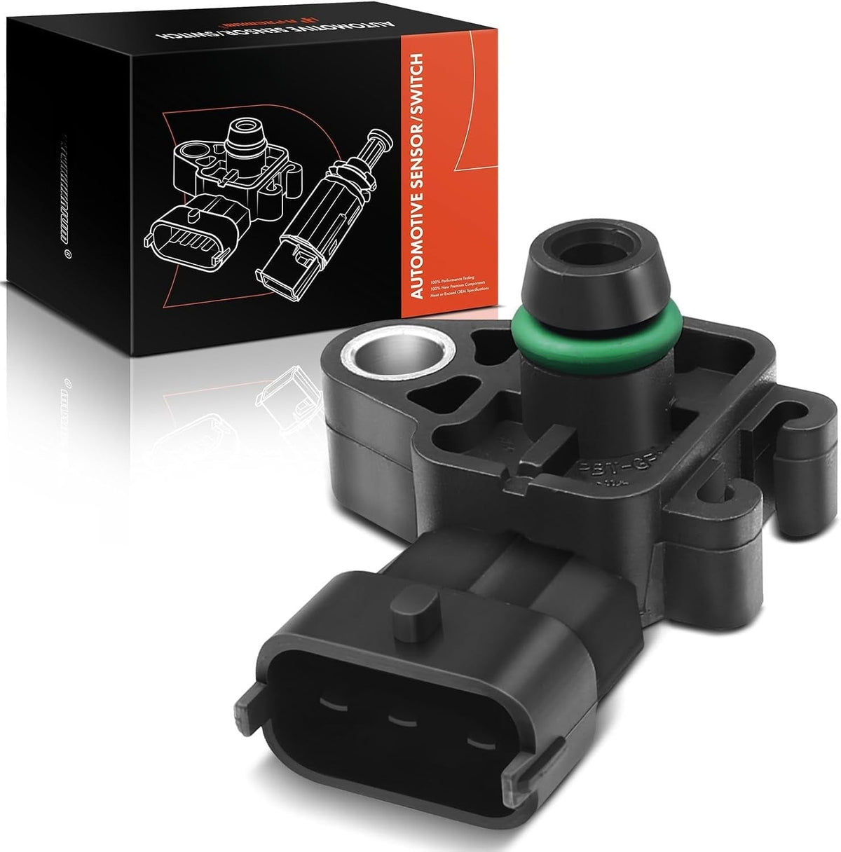 MAP Manifold Absolute Pressure Sensor for Chevrolet Silverado 1500 2009-2020, Tahoe 2008-2021, Cruze 2011-2016, GMC Sierra 1500 2009-2021