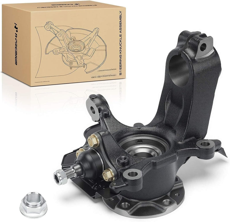 Front Left Steering Knuckle and Wheel Hub Bearing Assembly for Ram ProMaster 1500 2014-2020, 2500 2014-2020, 3500 2014-2020