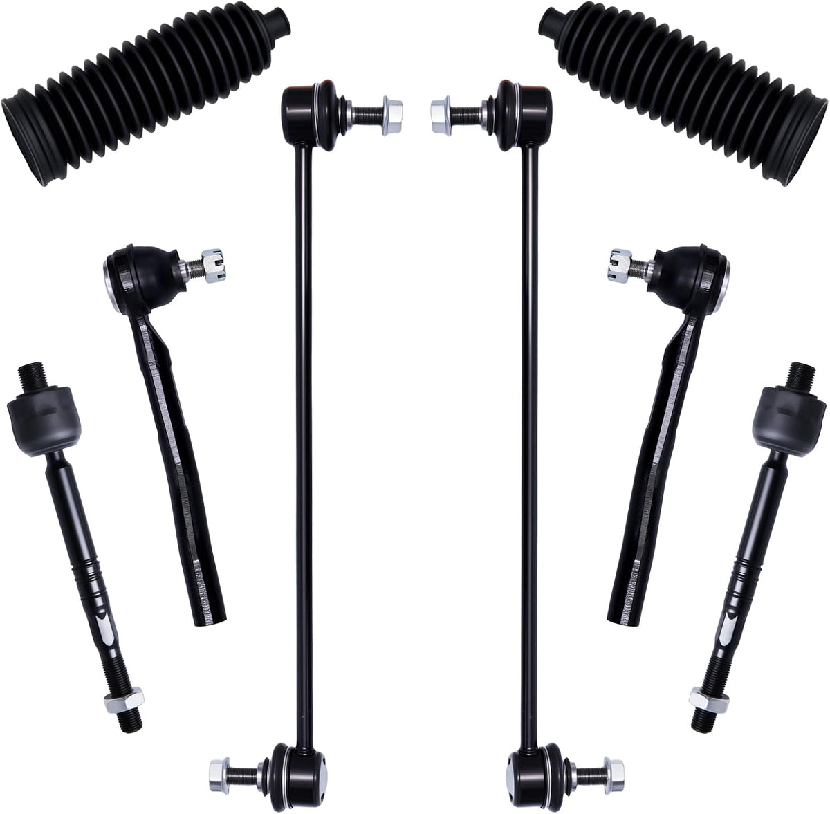 8Pcs Tie Rod Ends Kit Fit for 2018-2025 Ho-Nda Accord