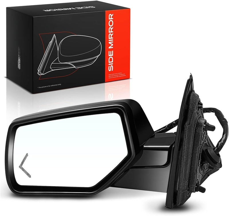 Front Left Driver Side Heated Power Mirror for Chevrolet Suburban 2015-2020, Tahoe 2015-2020, GMC Yukon 2015-2020, Memory
